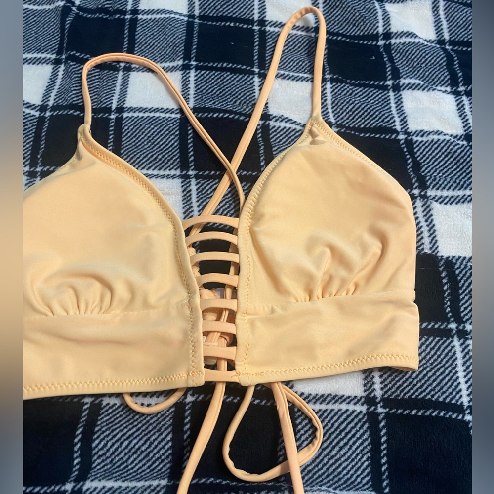 Elegant Peach One Piece Swimsuit
